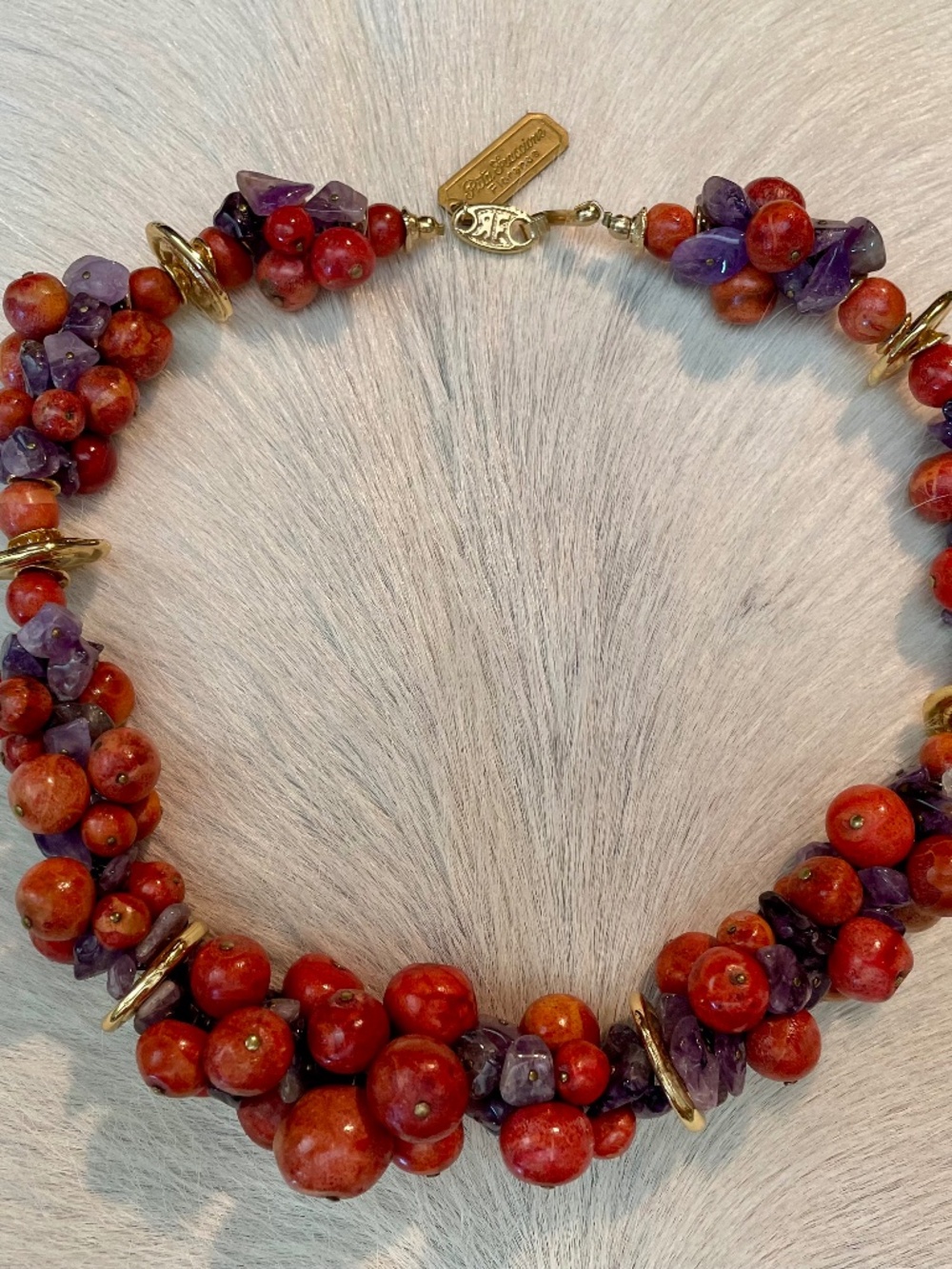 Rita Frascione Firenze Italian Statement Necklace, circa 1980's